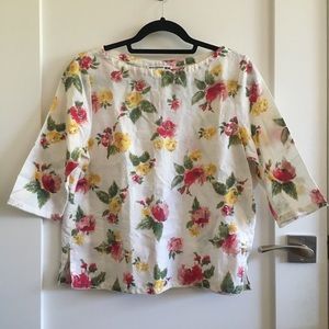 Ines de la fressange x Uniqlo floral top